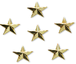 Наклейка на доску Dakine Star Studs Gold
